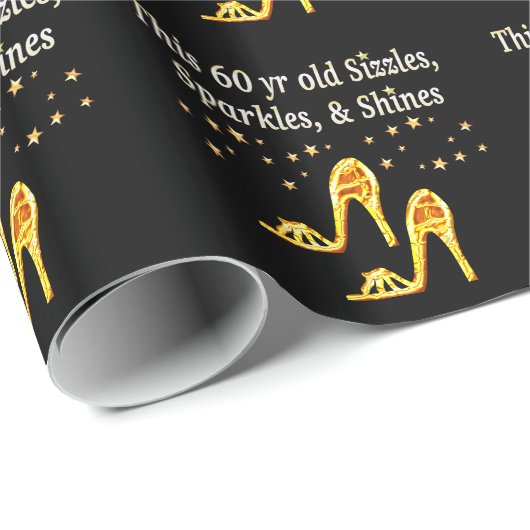 GORGEEUS GOLD 60E BIRTHDAY CADEAUPAPIER (Rol Hoek)