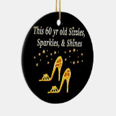 GORGEEUS GOLD 60E BIRTHDAY KERAMISCH ORNAMENT (Rechts)