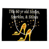 GORGEEUS GOLD 60E BIRTHDAY LARGE CADEAUTASJE (Achterkant)