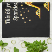 GORGEEUS GOLD 60E BIRTHDAY THEEDOEK (Gevouwen)