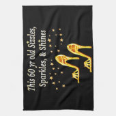 GORGEEUS GOLD 60E BIRTHDAY THEEDOEK (Verticaal)