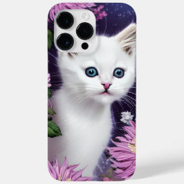 GORGEEUS WIT WIT KITTEN BLAUWE OGEN Case-Mate iPhone 14 PRO MAX HOESJE