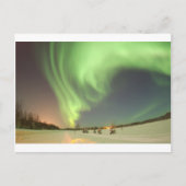 GORGEEUZE NOORDELIJKE LICHTEN BRIEFKAART (Voorkant)