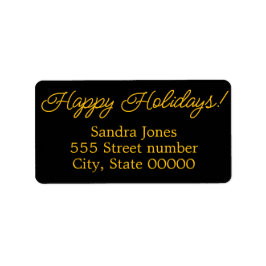 Gorgeous address labels happy holidays
