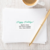 Gorgeous address labels happy holidays (Insitu)