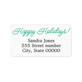 Gorgeous address labels happy holidays