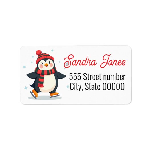 Gorgeous address labels holiday (Voorkant)