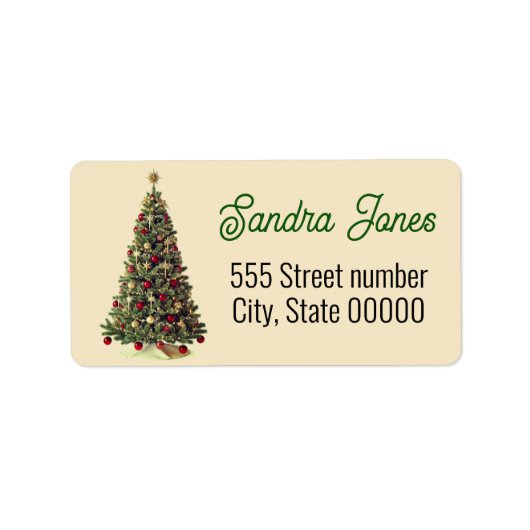 Gorgeous address labels holiday (Voorkant)