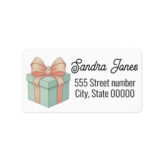 Gorgeous address labels holiday (Voorkant)