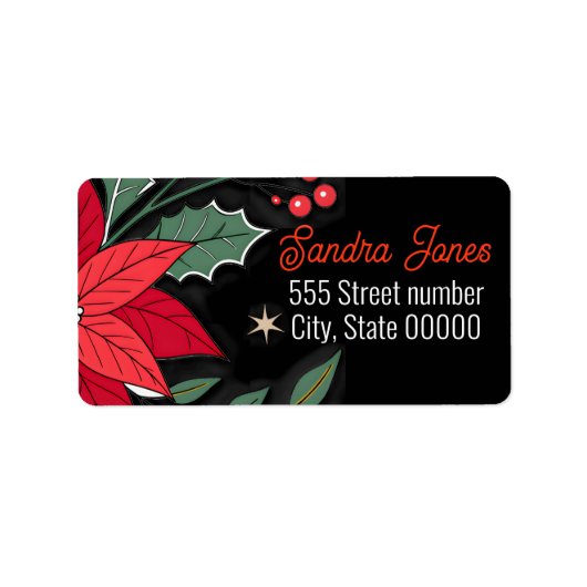 Gorgeous address labels holiday (Voorkant)