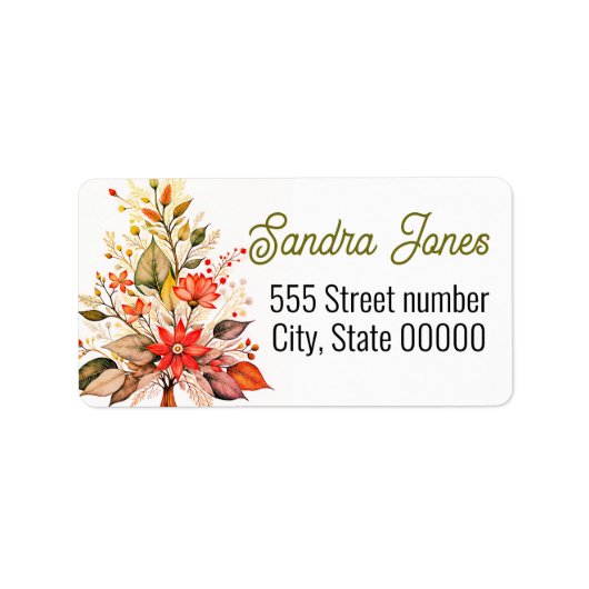 Gorgeous address labels holiday (Voorkant)