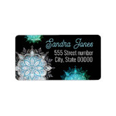 Gorgeous address labels snowflake (Voorkant)