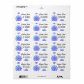 Gorgeous address labels snowflake (Full Sheet)