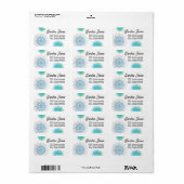 Gorgeous address labels snowflake (Full Sheet)