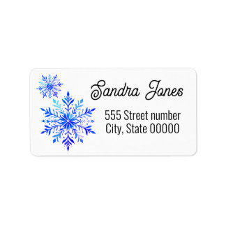 Gorgeous address labels snowflake