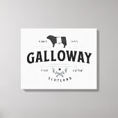 Gorgeous Belted Galloway Farm Sign Beltie Gift  Canvas Afdruk (Voorkant)