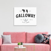 Gorgeous Belted Galloway Farm Sign Beltie Gift  Canvas Afdruk (Insitu (Woonkamer))