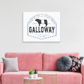 Gorgeous Belted Galloway Steer Cutout Beltie Gift Canvas Afdruk (Insitu (Woonkamer))