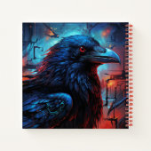 Gorgeous Black Raven Notitieboek (Achterkant)