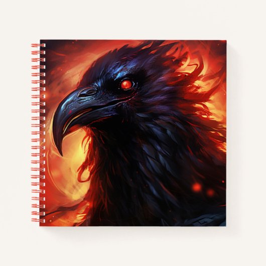 Gorgeous Black Raven Notitieboek (Voorkant)