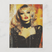 Gorgeous blond woman  briefkaart (Voorkant)