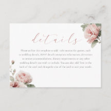 Gorgeous Blush Pink Watercolor Wedding Details