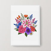 Gorgeous Bouquet Button (Voorkant)