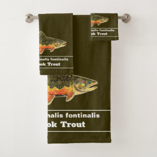 Gorgeous Brook Trout for Fly Fishing Fans Bad Handdoek