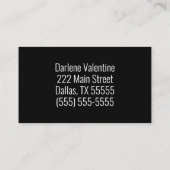 Gorgeous business cards visitekaartje (Achterkant)