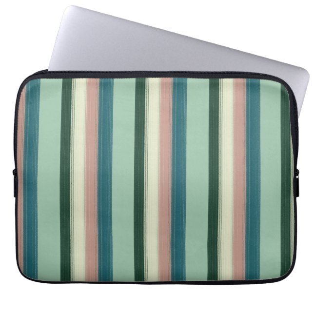Gorgeous Chic Striped Laptop Sleeve (Voorkant)