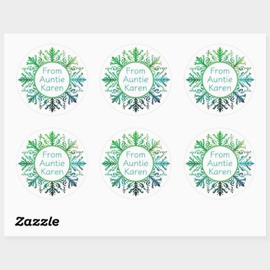 Gorgeous Christmas stickers personalized (Vel)