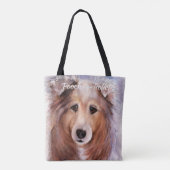 GORGEOUS COLLIE TOTE BAG (Achterkant)