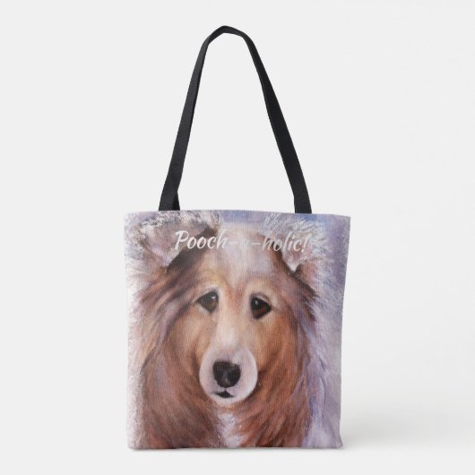 GORGEOUS COLLIE TOTE BAG (Achterkant)