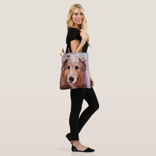 GORGEOUS COLLIE TOTE BAG (Op model)