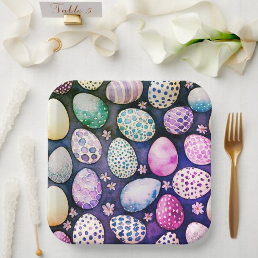 Gorgeous Easter paper plates Papieren Bordje (Huwelijk)