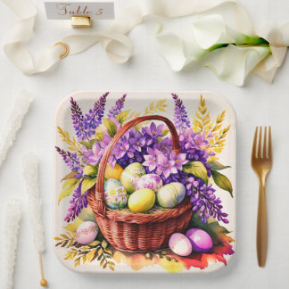 Gorgeous Easter paper plates Papieren Bordje
