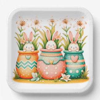 Gorgeous Easter paper plates Papieren Bordje