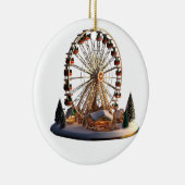 Gorgeous Ferris Wheel Ceramic Christmas Pendant - Keramisch Ornament (Rechts)