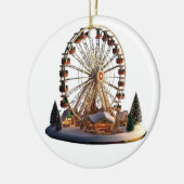 Gorgeous Ferris Wheel Ceramic Christmas Pendant - Keramisch Ornament (Links)