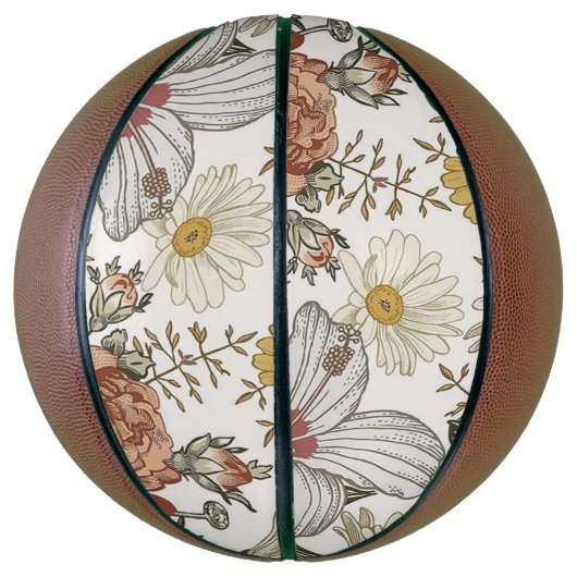 Gorgeous flowers basketbal (Verticaal)