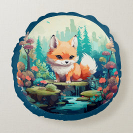 Gorgeous Fox Rond Kussen