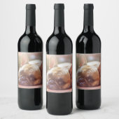 Gorgeous french bulldog lying down wijn etiket (Flessen)