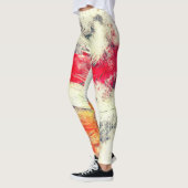 Gorgeous Funky Vibrant Feather Design Leggings (Links)