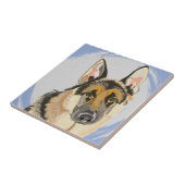 Gorgeous German Shepherd, Alsatian Tegeltje (Zijkant)