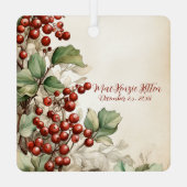 Gorgeous Gray Kitten Christmas  Metalen Ornament (Achterkant)