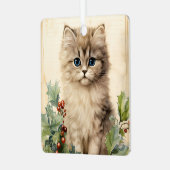 Gorgeous Kitten  Christmas  Metalen Ornament (Voorkant links)