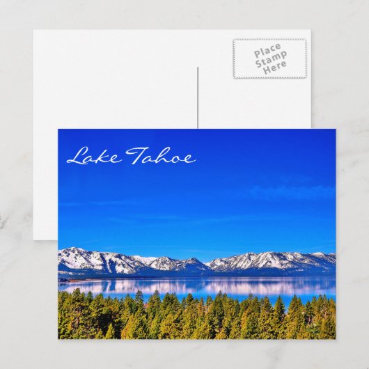 GORGEOUS LAKE TAHOE BRIEFKAART (Voorkant / Achterkant)