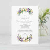 Gorgeous Lush Floral Oval Effect Photo Funeral Kaart (Staand voorkant)