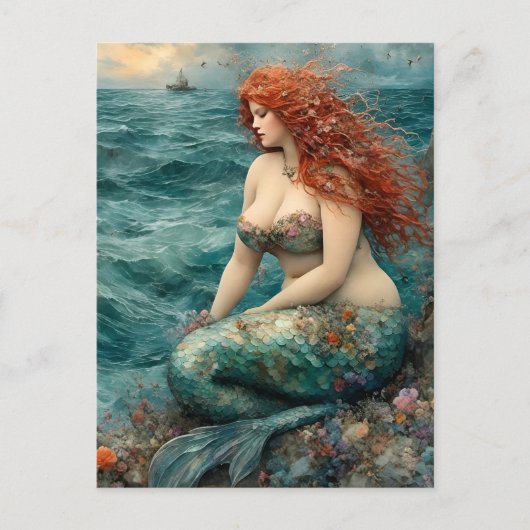 Gorgeous Mermaid Briefkaart (Voorkant)