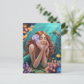 Gorgeous Mermaid in the Ocean Briefkaart (Staand voorkant)
